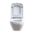 WC Sospeso Rimless in Ceramica con Sedile in Polipropilene e Cerniere in Acciaio Inossidabile